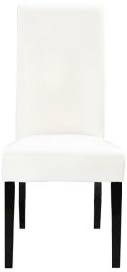 Parson Chair - White Leather - Designer8