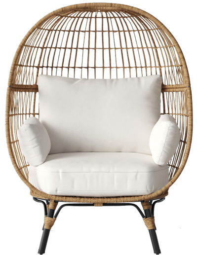 straw egg chair